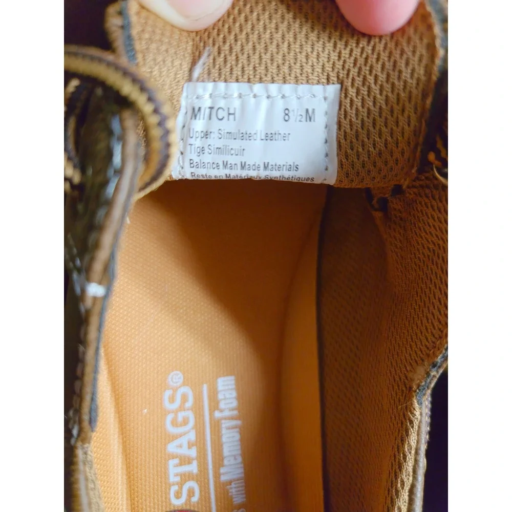 NWT‎ Deer Stags Mitch Mens Brown Boat Shoes Memory Foam Loafers 8.5M Nautical